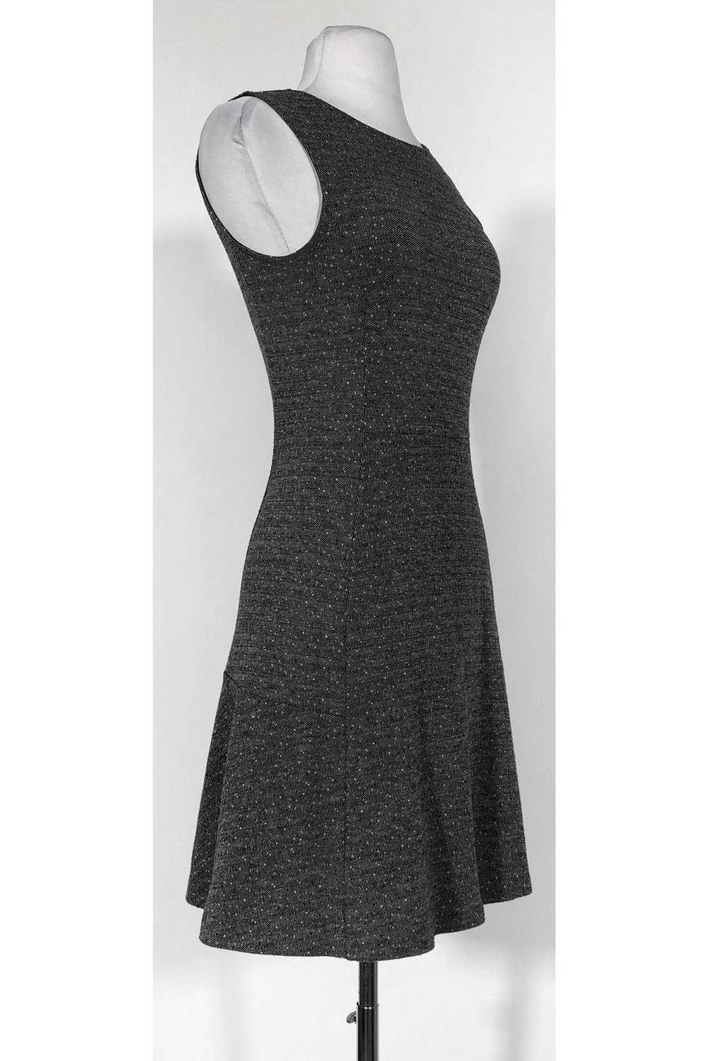 Theory - Black & Grey Fit & Flare Dress Sz 2 - image 2