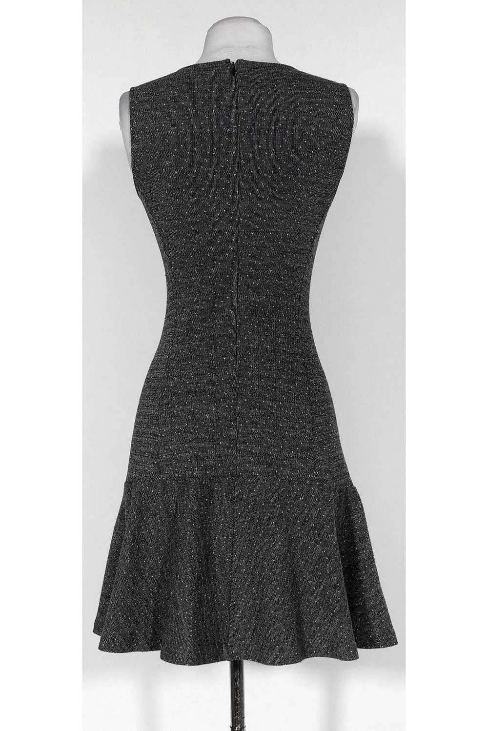 Theory - Black & Grey Fit & Flare Dress Sz 2 - image 3