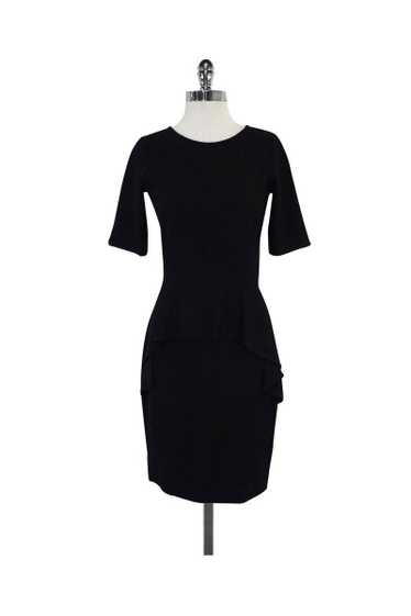 Theory - Black Wool Peplum Dress Sz 6