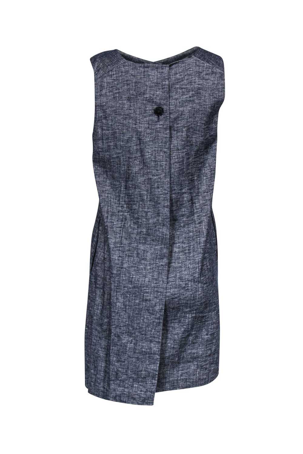 Theory - Chambray Sleeveless Shift Dress Sz 6 - image 3