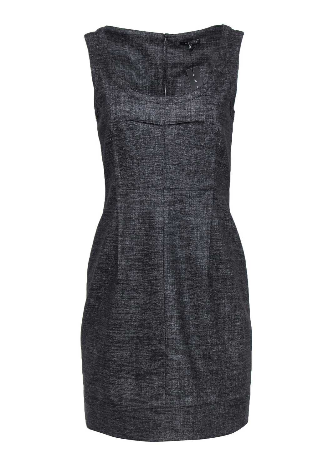 Theory - Dark Gray & Speckled Scoop Neck 'Abia' W… - image 1