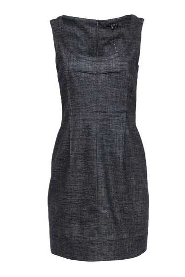 Theory - Dark Gray & Speckled Scoop Neck 'Abia' Wo