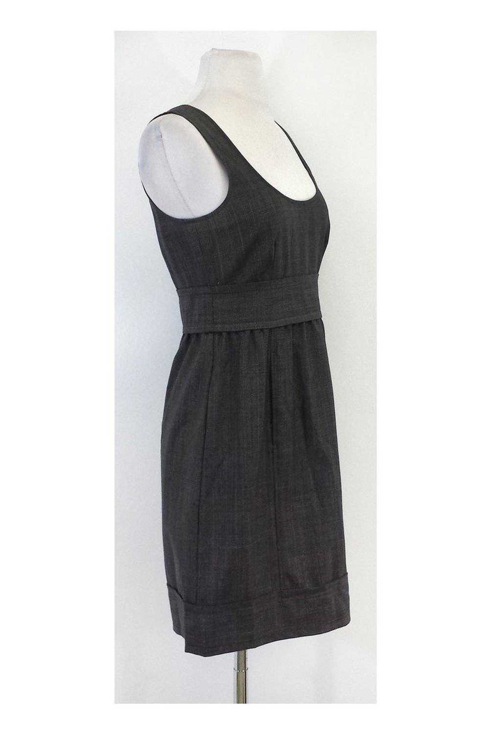 Theory - Grey Checkered Houndstooth Dress Sz 2 - image 2