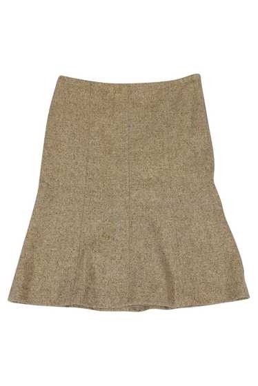 Theory - Tan Tweed Wool Blend Skirt Sz 4