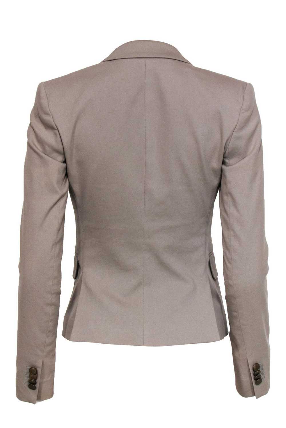 Theory - Taupe Double Breasted Blazer Sz 00 - image 3