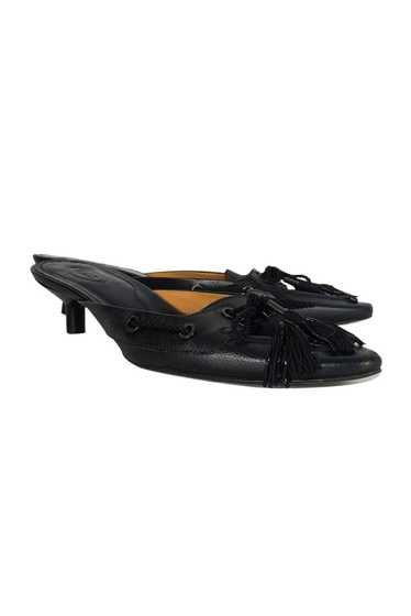 Tod's - Black Pointed Loafer Mules Sz 10