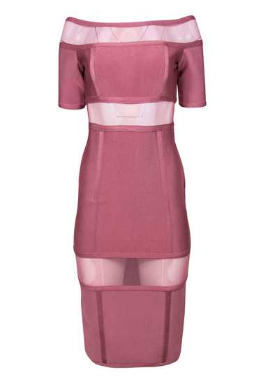 Topshop - Blush Pink Bandage Bodycon Midi Dress w/