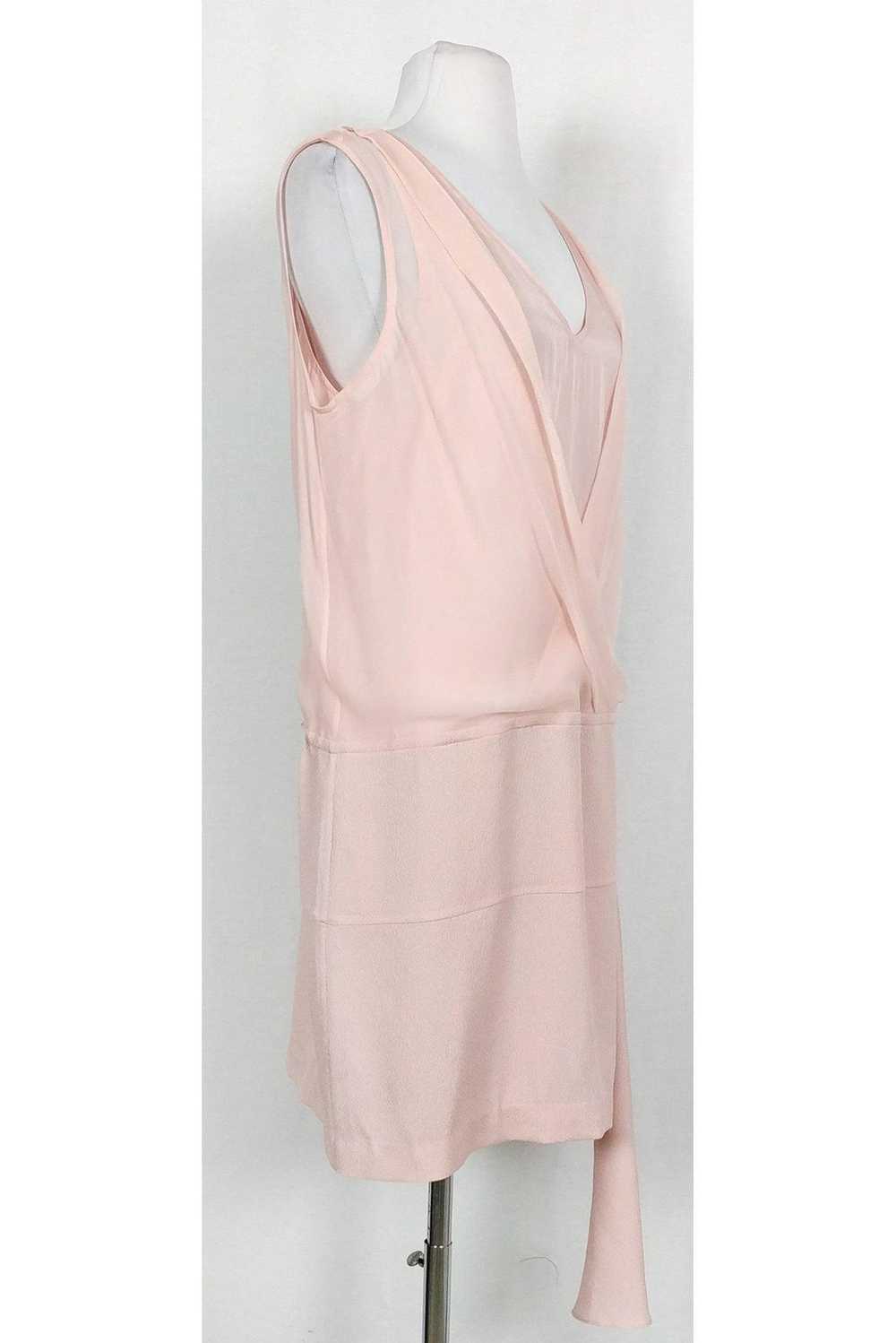 Tracy Reese - Pale Pink Drop Waist Dress Sz M - image 2