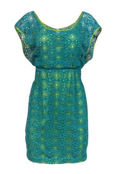 Tracy Reese - Seafoam Crochet Cocktail Dress Sz 6