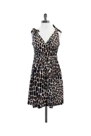 Trina Turk - Black & Brown Giraffe Print Dress Sz 