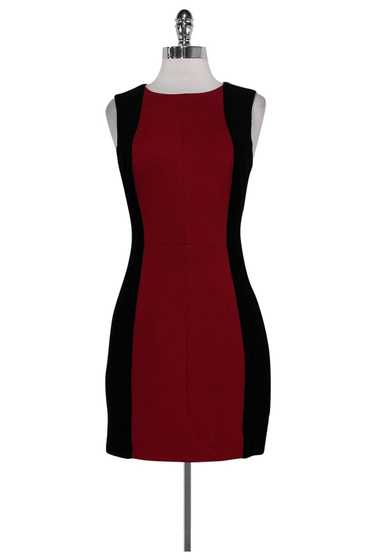 Trina Turk - Black & Burgundy Fitted Dress Sz 2