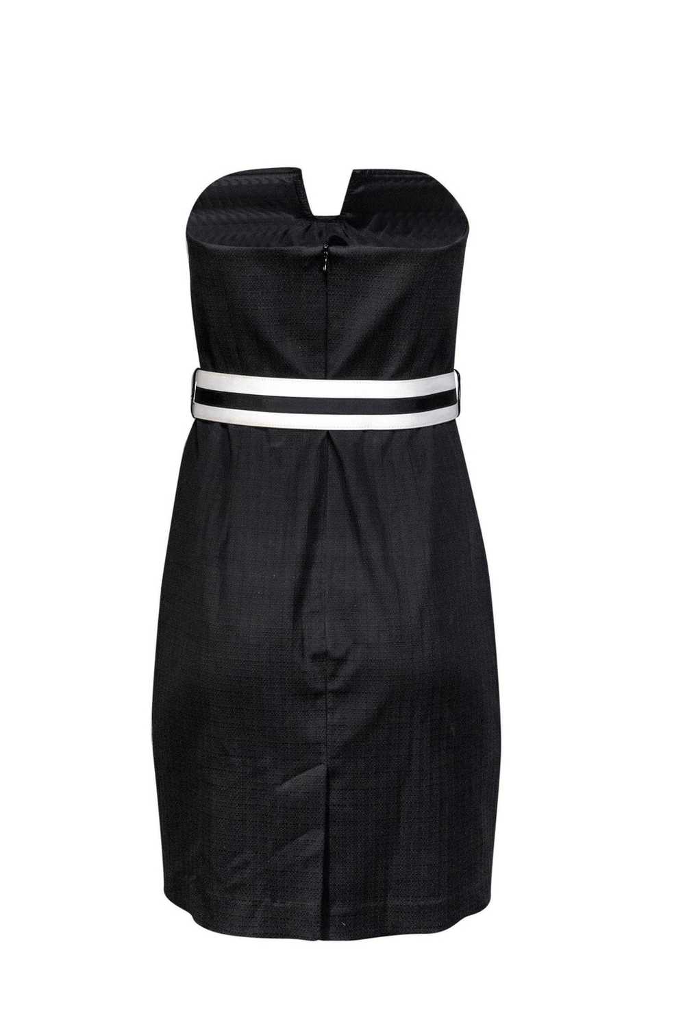 Trina Turk - Black Strapless Dress w/ Belt Sz 6 - image 3