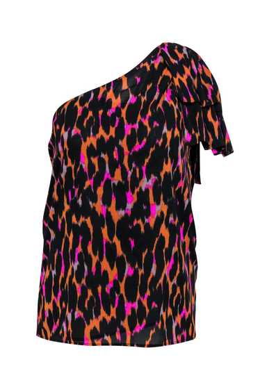 Trina Turk - Black, Orange & Magenta Leopard Prin… - image 1