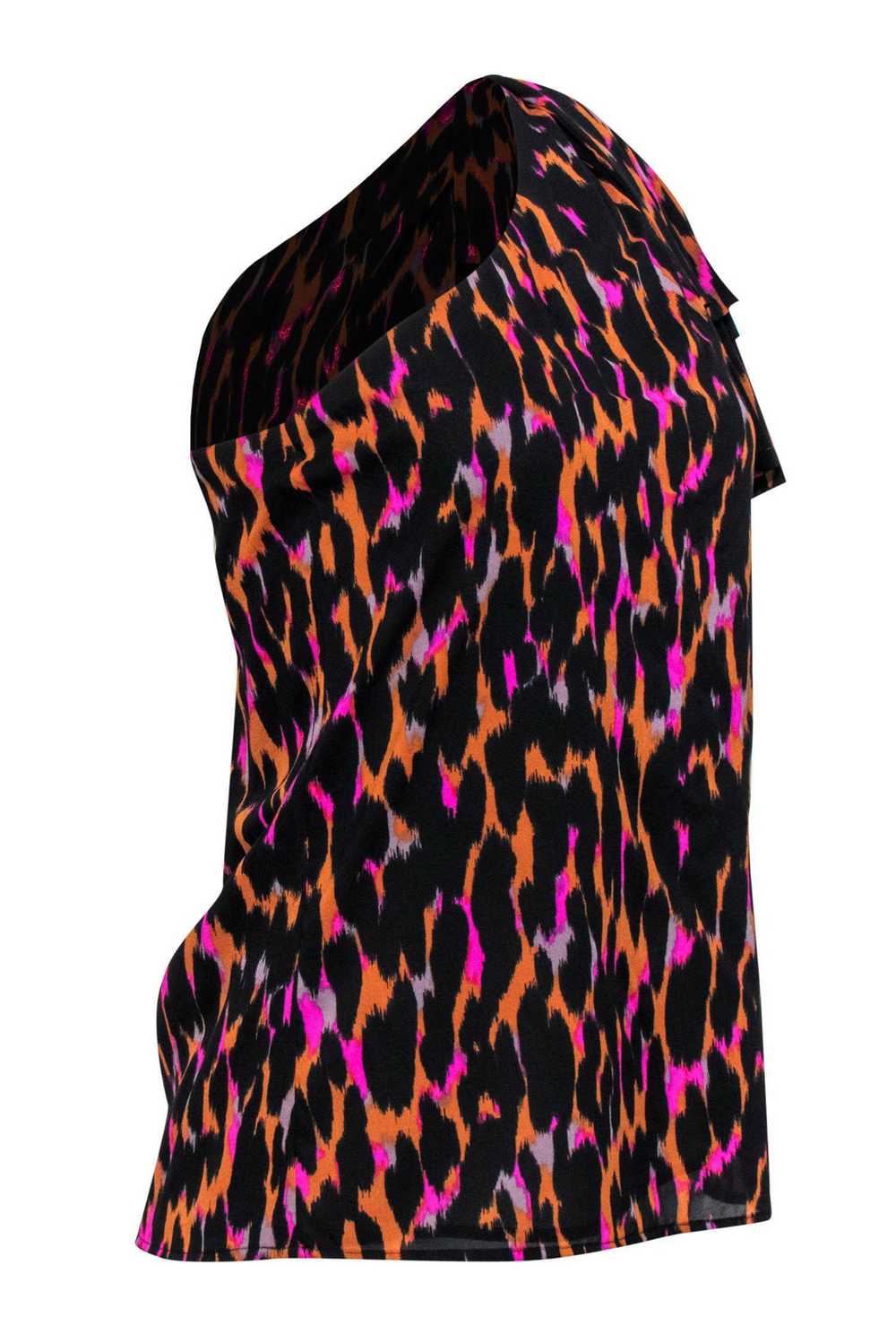 Trina Turk - Black, Orange & Magenta Leopard Prin… - image 2