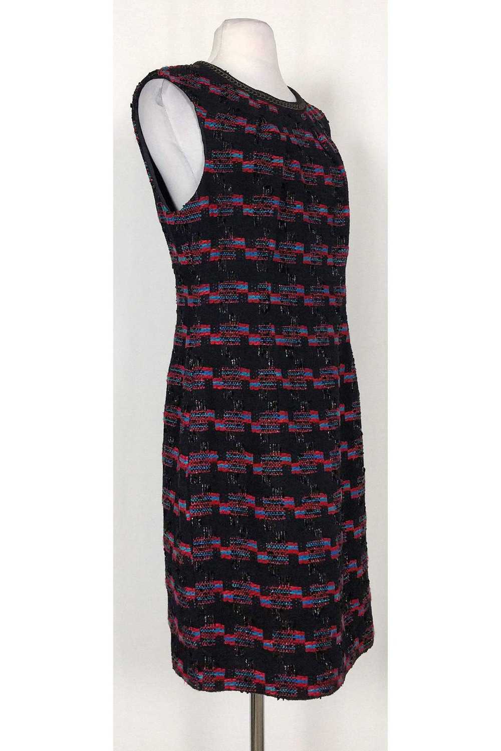 Trina Turk - Black, Red & Blue Tweed Dress Sz 10 - image 2