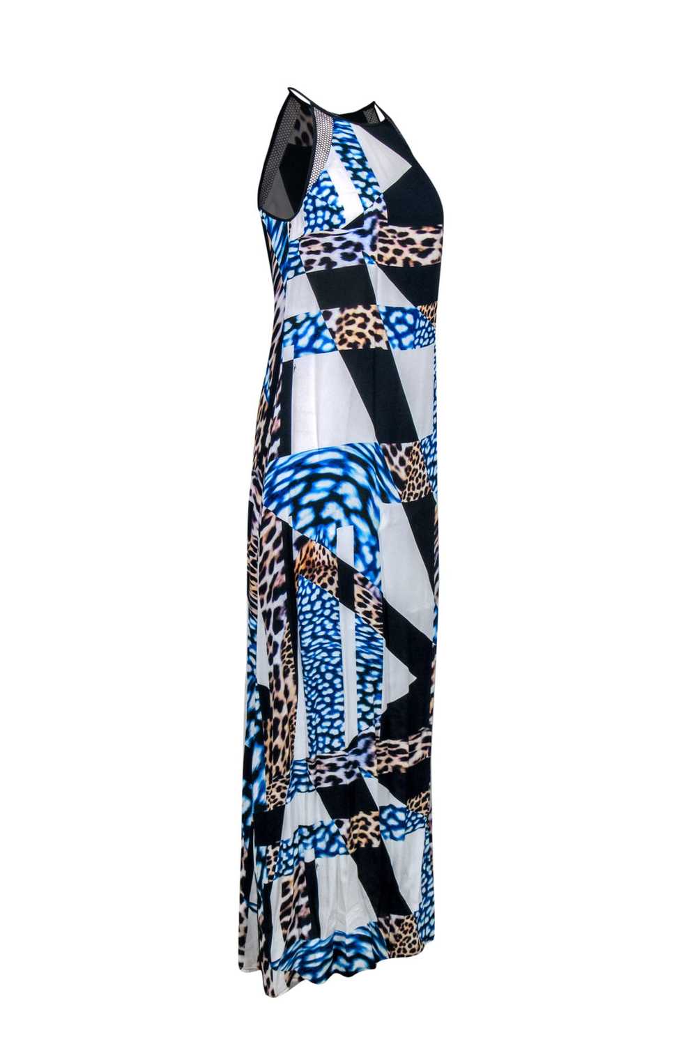 Trina Turk - Blue, Black & White Cheetah Geo Prin… - image 2