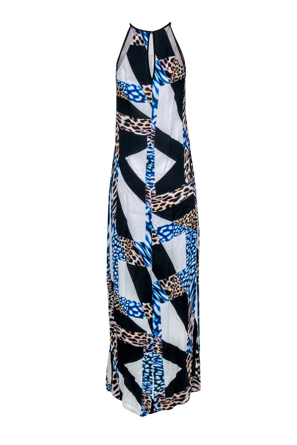 Trina Turk - Blue, Black & White Cheetah Geo Prin… - image 3