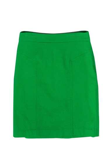 Trina Turk - Bright Green Textured Pencil Skirt Sz