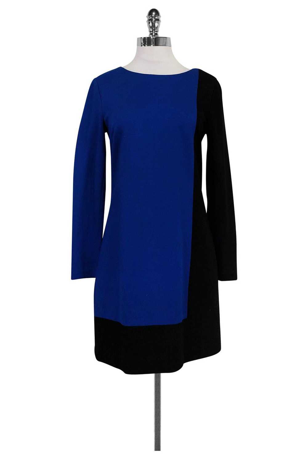 Trina Turk - Blue & Cobalt Blue Color Block Sheat… - image 1