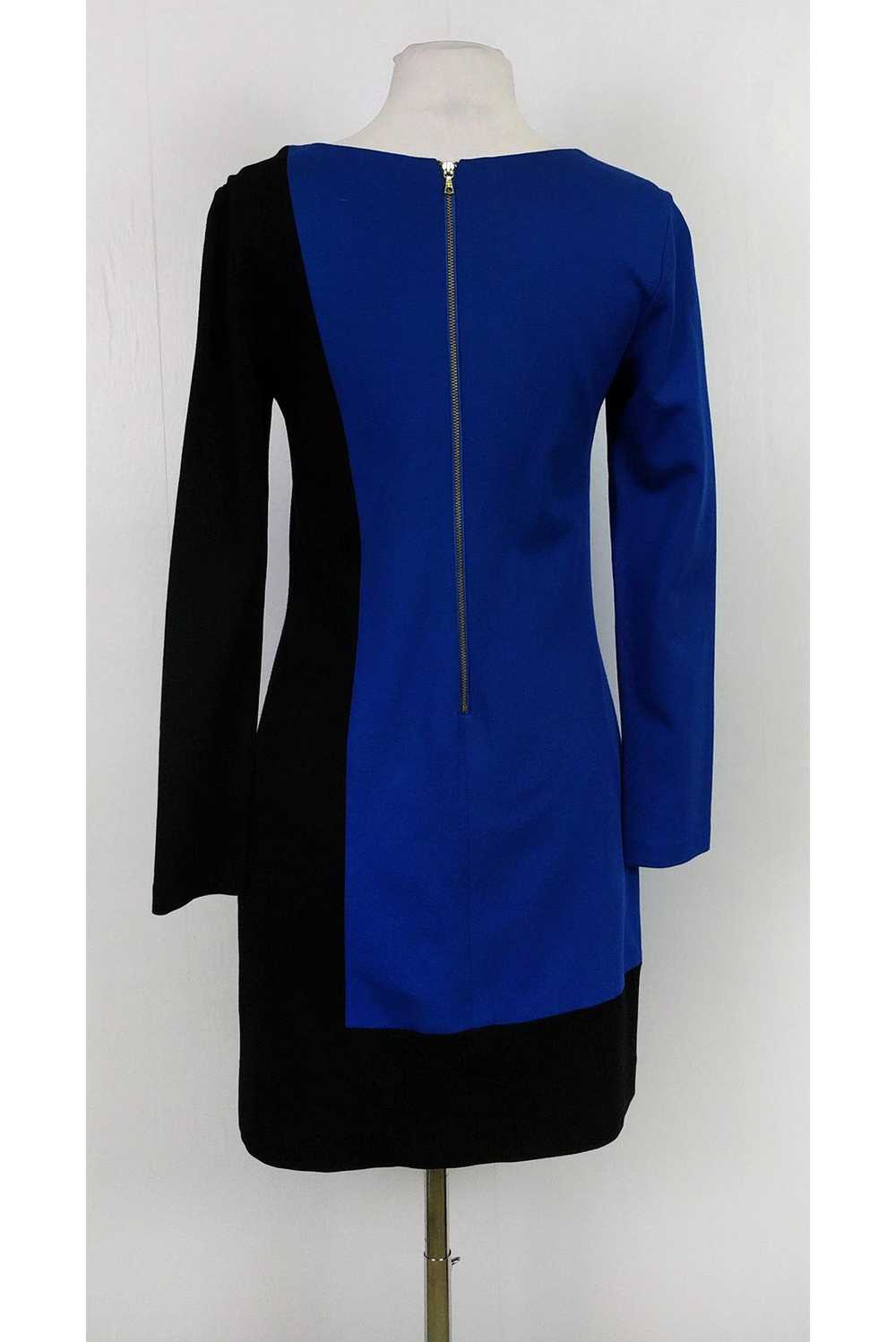 Trina Turk - Blue & Cobalt Blue Color Block Sheat… - image 3