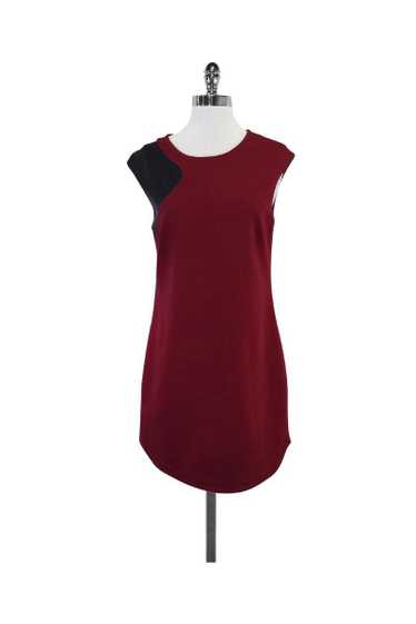 Trina Turk - Maroon Black Cap Sleeve Dress Sz 6