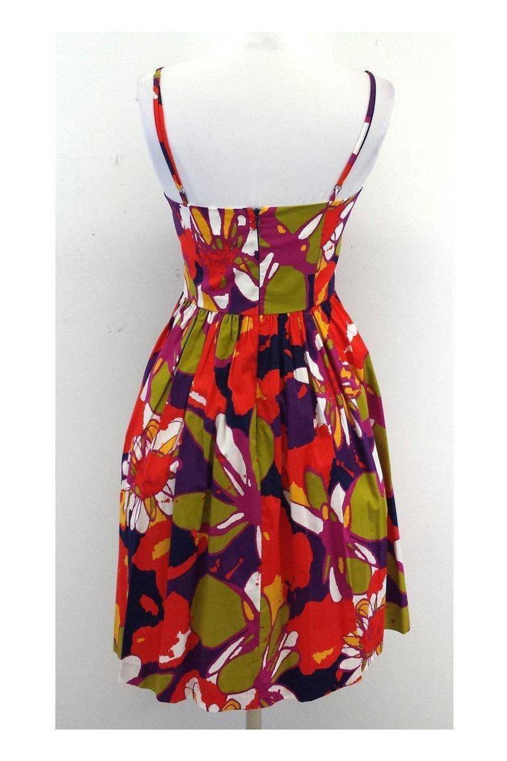 Trina Turk - Multicolor Floral Cotton Skater Dres… - image 3