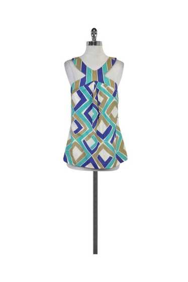 Trina Turk - Multicolor Geo Print Silk Top Sz 4