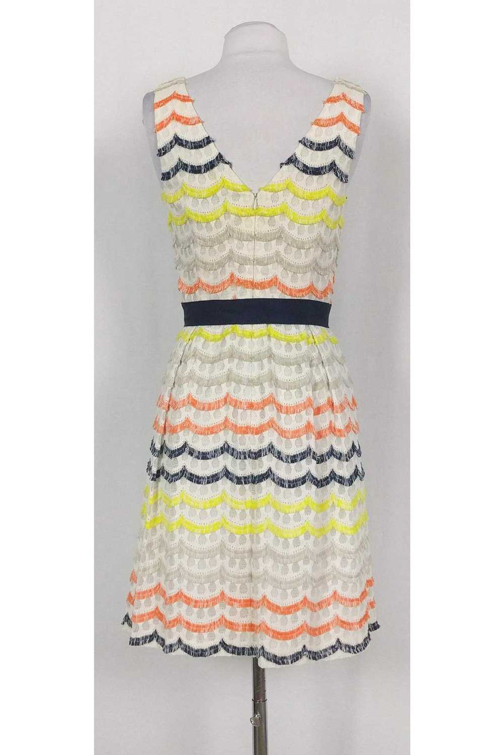 Trina Turk - Multicolor Scalloped Party Dress Sz 4 - image 3