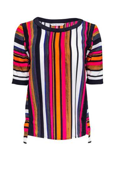 Trina Turk - Multicolor Striped Silk Top Sz P