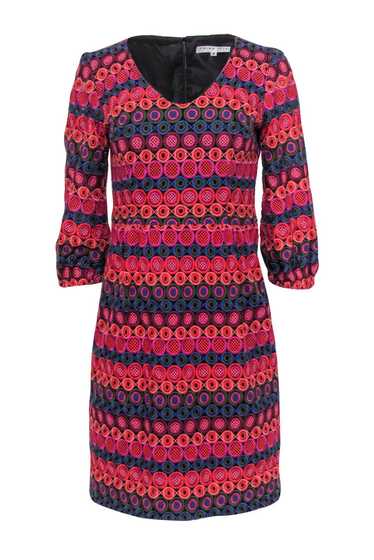 Trina Turk - Multicolored Eyelet Crochet Shift Dre