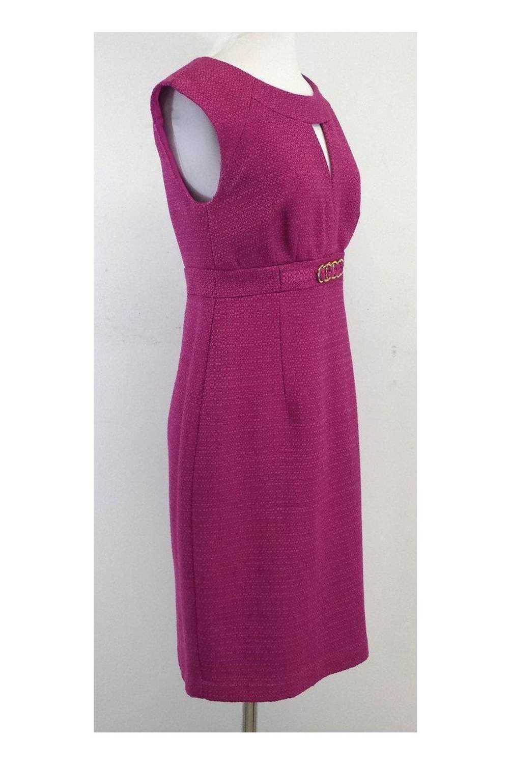 Trina Turk - Sleeveless Pink Tweed Dress Sz 8 - image 2