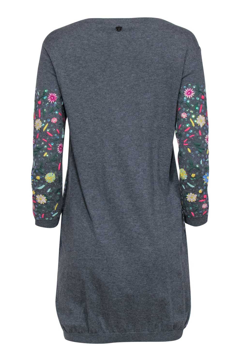 Twinset - Grey & Multicolor Floral Embroidered & … - image 3