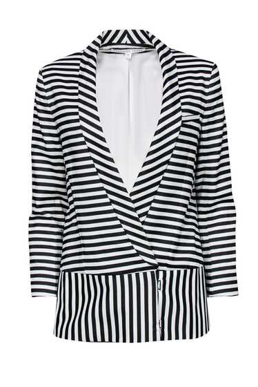 Veronica Beard - Black & White Striped Blazer Sz 4