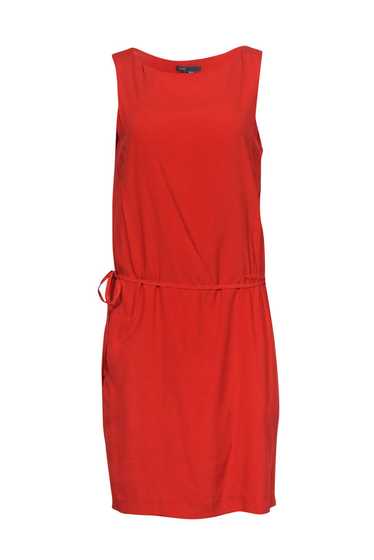 Vince - Coral Side-Drawstring Drop Waist Dress Sz 