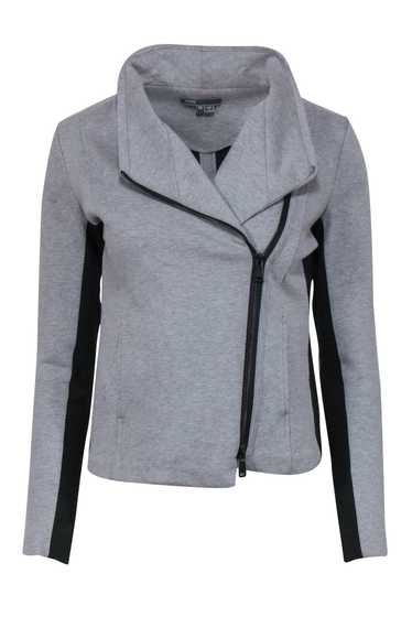 Vince - Gray Cotton Zip-Up Moto-Style Jacket Sz XS - image 1