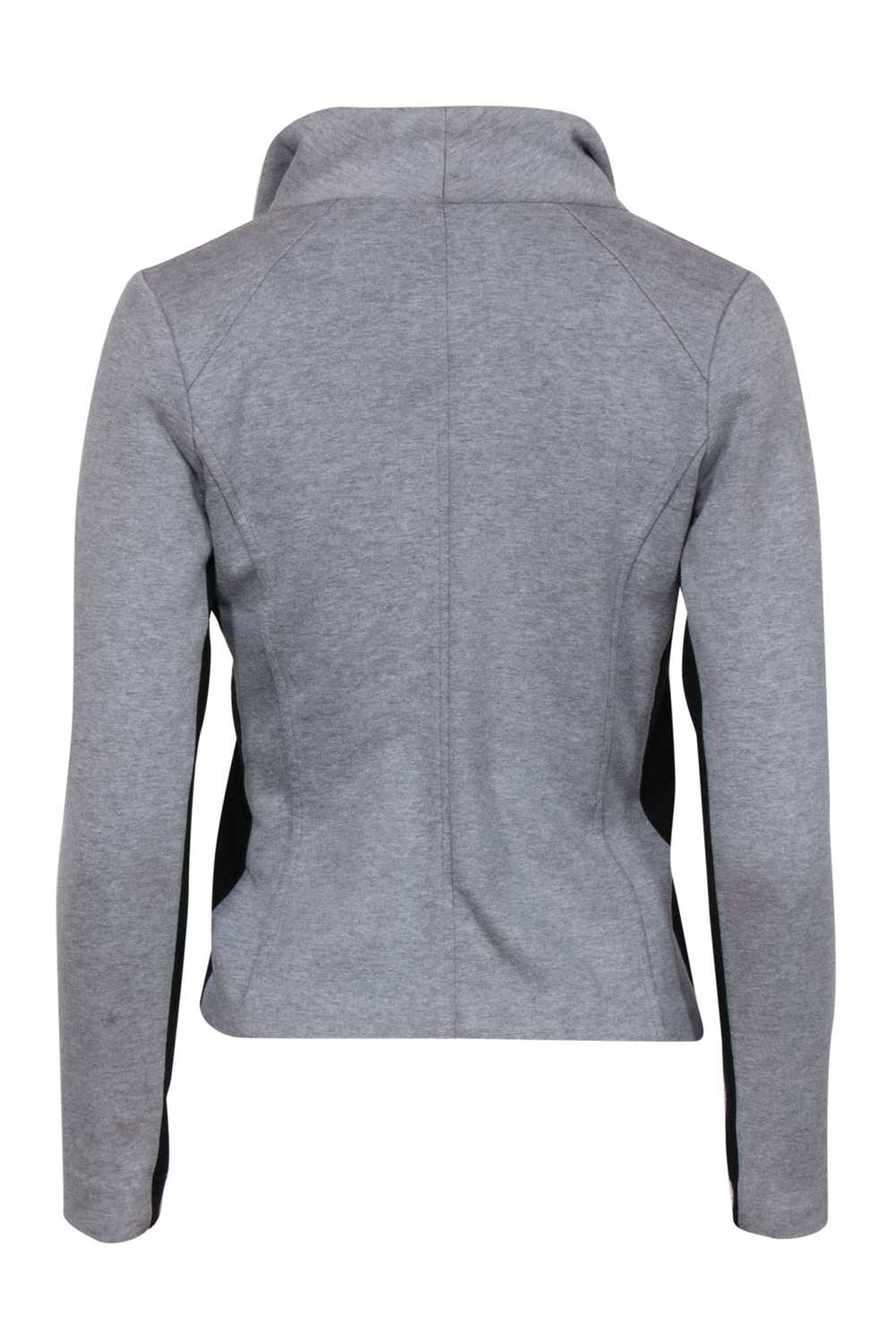 Vince - Gray Cotton Zip-Up Moto-Style Jacket Sz XS - image 3