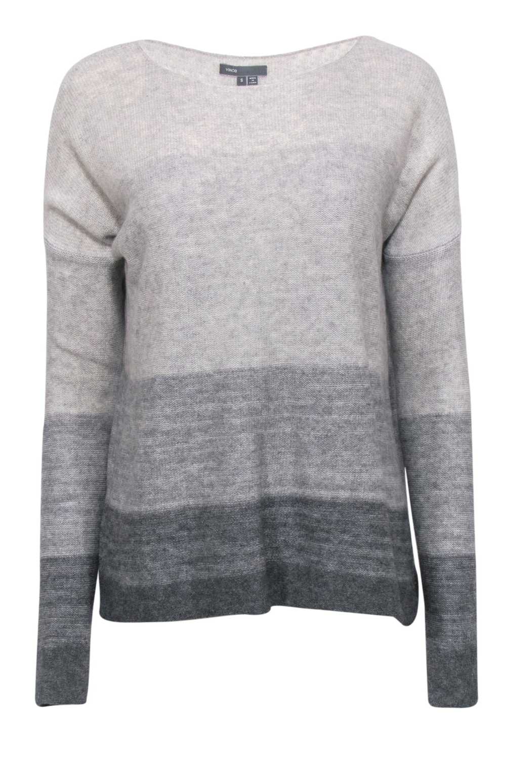 Vince - Grey Ombre Cashmere Sweater Sz S - image 1