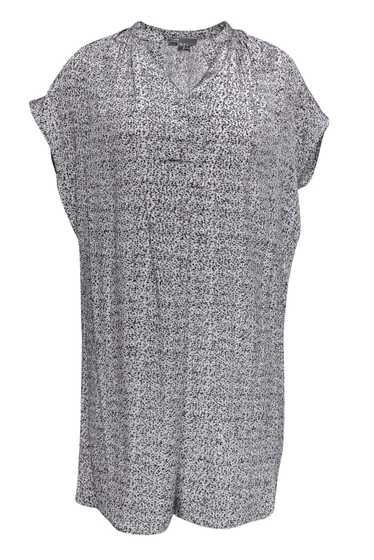 Vince - Grey Speckled Silk Cap Sleeve Dress Sz XS