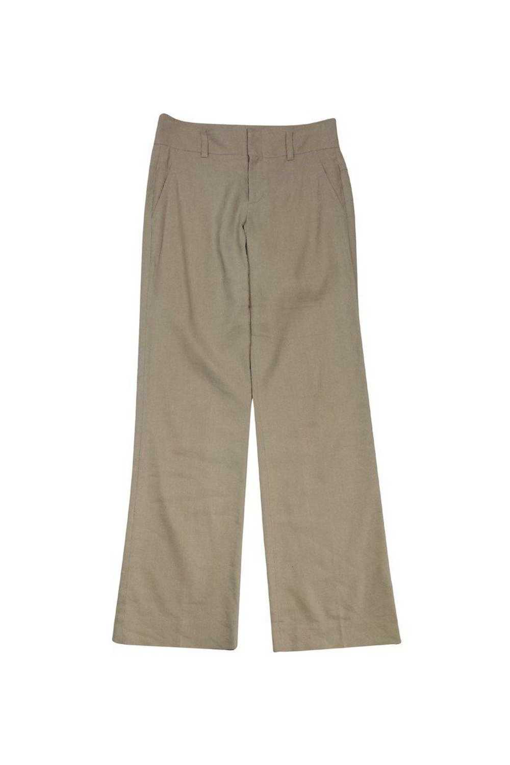 Vince - Tan Linen Trousers Sz 2 - image 1