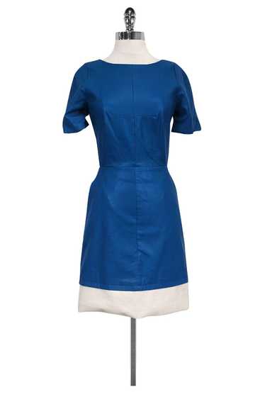 W118 by Walter Baker - Blue Faux Leather Dress Sz… - image 1
