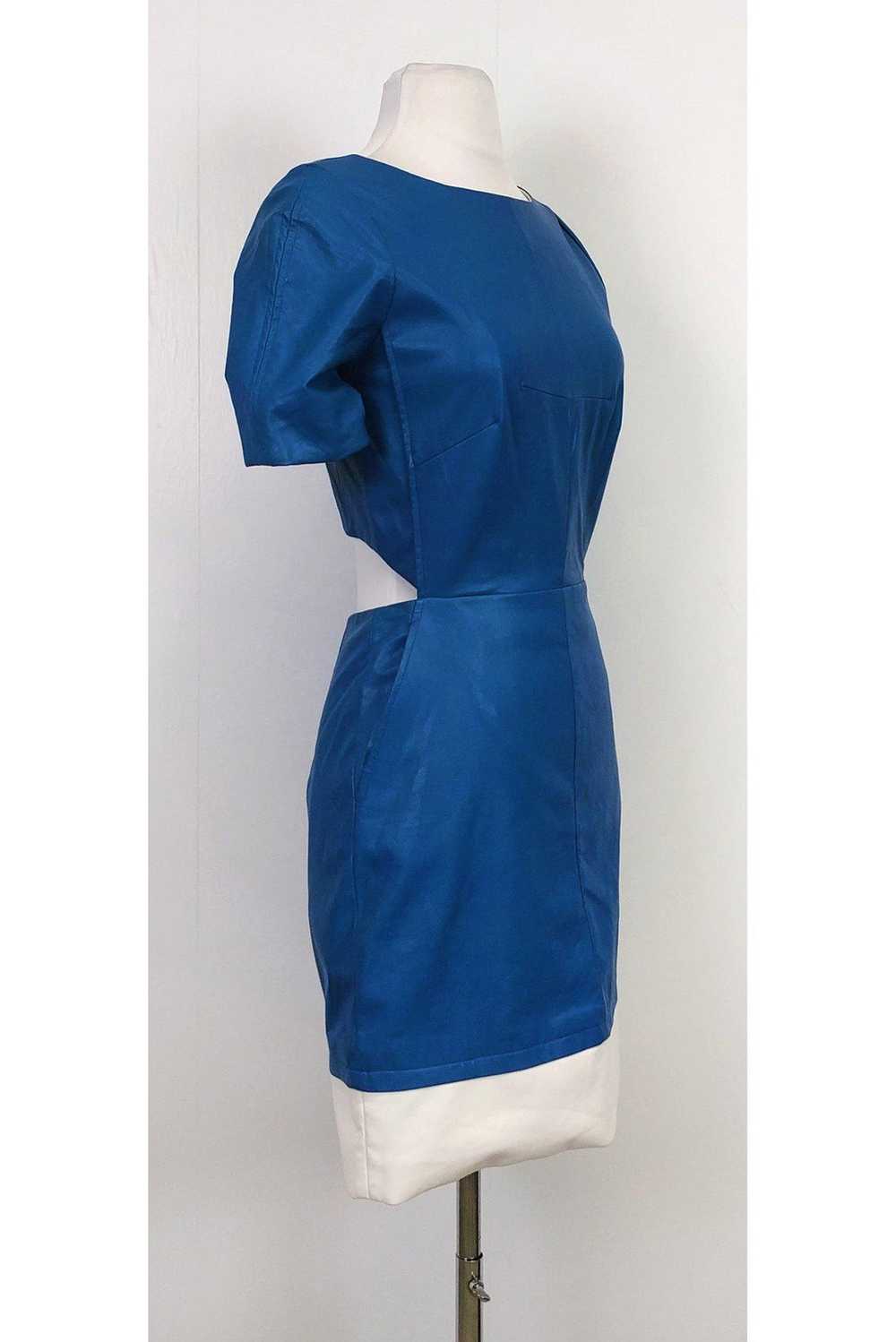 W118 by Walter Baker - Blue Faux Leather Dress Sz… - image 2