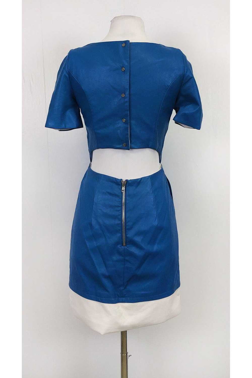 W118 by Walter Baker - Blue Faux Leather Dress Sz… - image 3