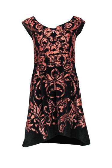 Yoana Baraschi - Black & Orange Paisley A-Line Dre