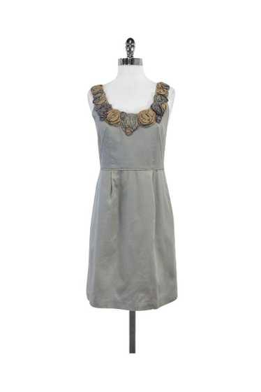 Yoana Baraschi - Grey Floral Embellished Neckline 