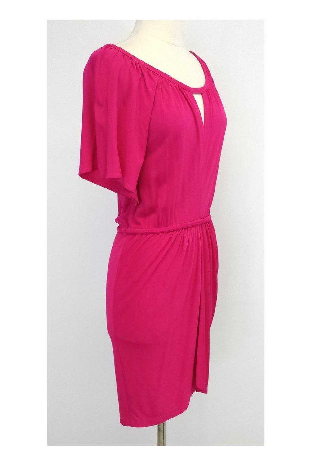 Yoana Baraschi - Hot Pink Short Sleeve Dress Sz XS - image 2