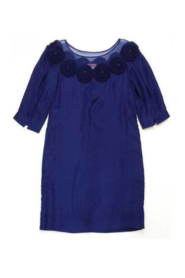 Yoana Baraschi - Navy Silk Shift Dress Sz XS - image 1