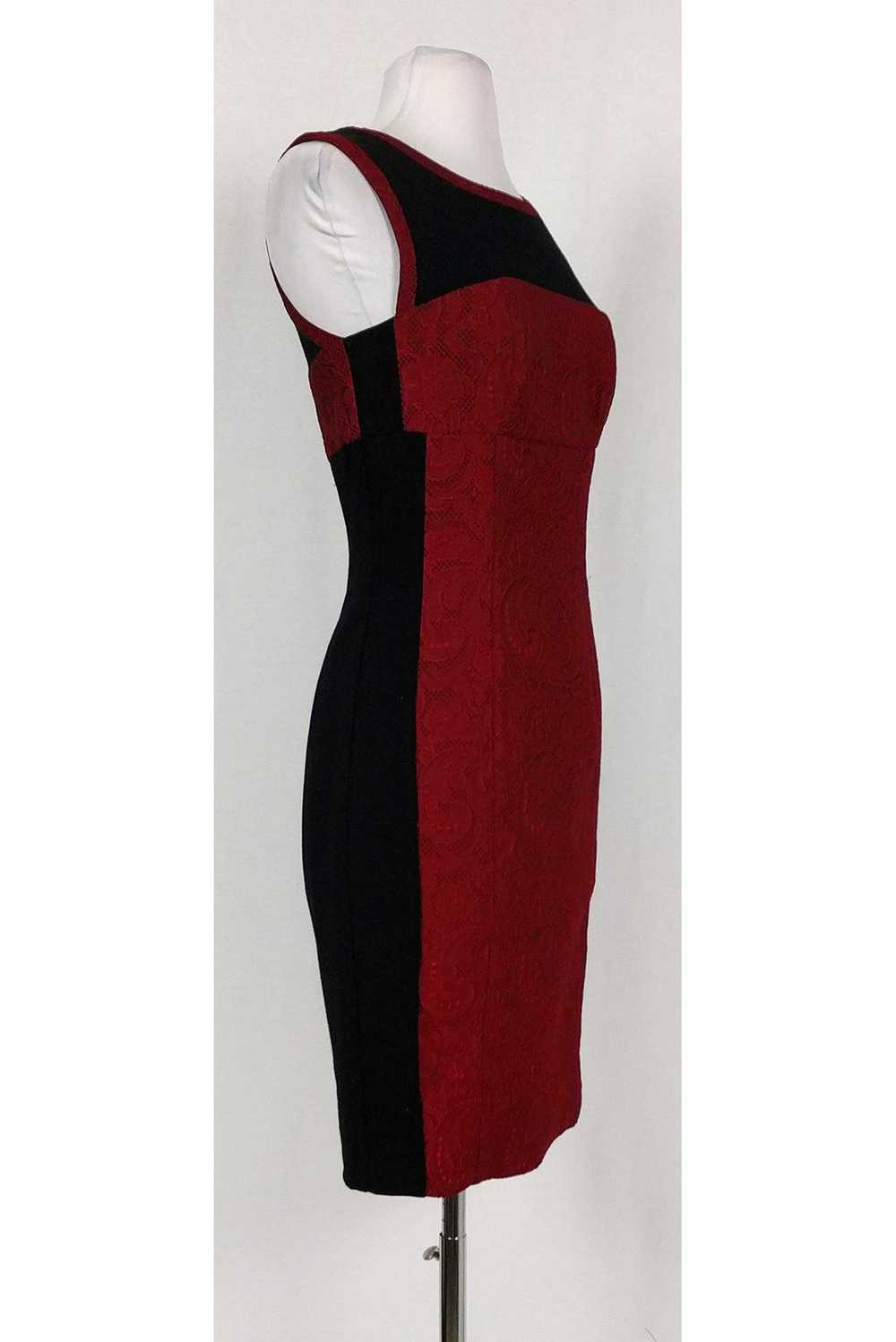 Yoana Baraschi - Red & Black Lace Cocktail Dress … - image 2