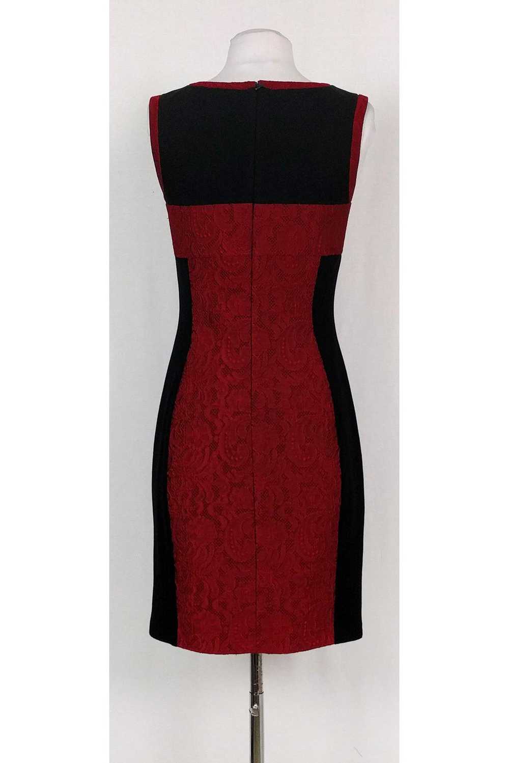 Yoana Baraschi - Red & Black Lace Cocktail Dress … - image 3