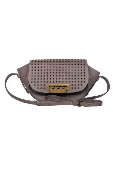 Zac Posen - Taupe Leather Mini Crossbody w/ Gromme