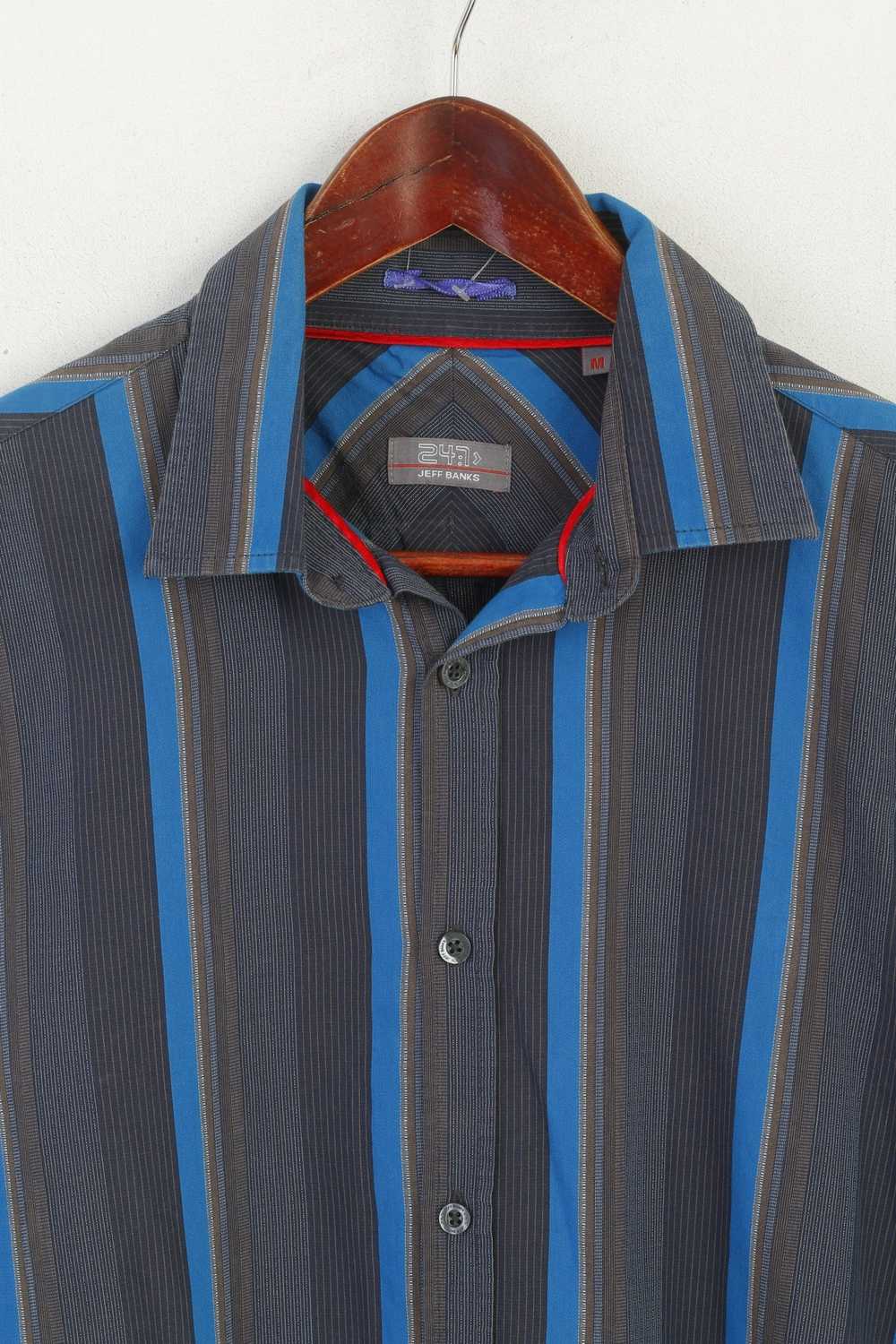 Jeff Banks Jeff Banks 24:7 Men M Casual Shirt Blu… - image 2